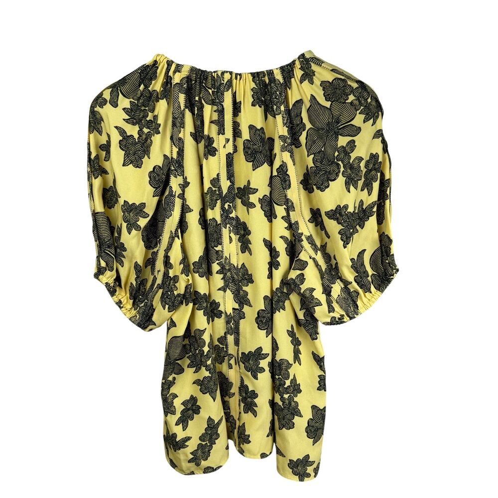 ULLA JOHNSON Marcellana Puff Sleeve Top in Solaris - Picture 10 of 13